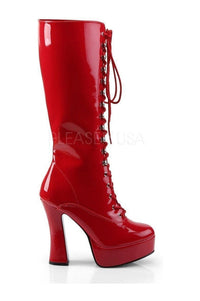 Pleaser ELECTRA-2020 Platform Boot in Red Patent