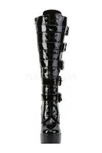 Pleaser ELECTRA-2042 Platform Boot in Black Patent