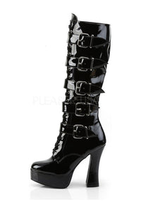 Pleaser ELECTRA-2042 Platform Boot in Black Patent