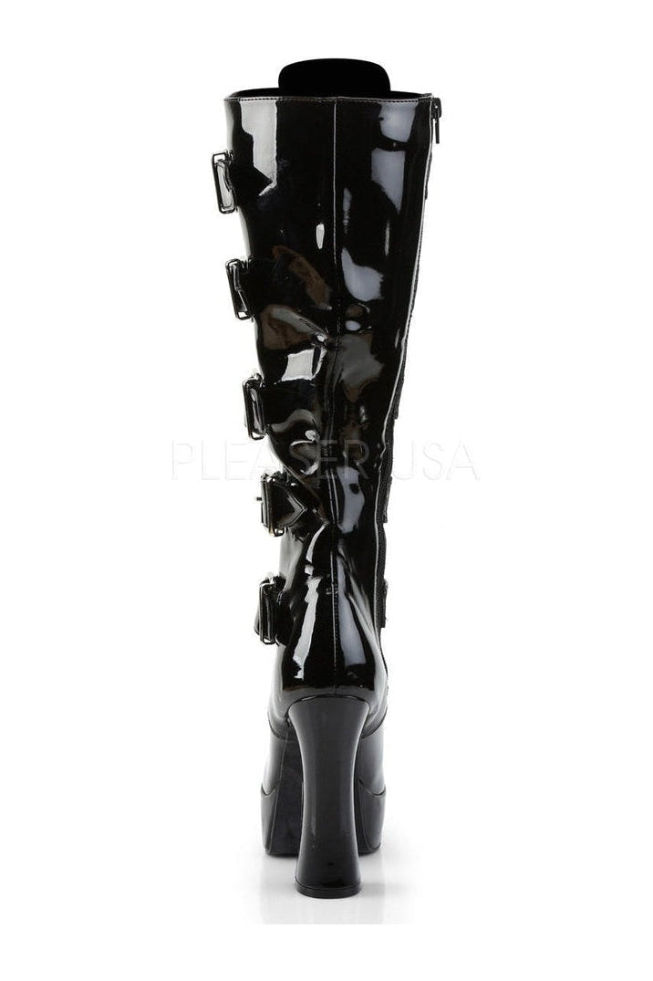 Pleaser ELECTRA-2042 Platform Boot in Black Patent