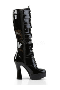Pleaser ELECTRA-2042 Platform Boot in Black Patent