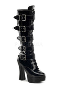 ELECTRA-2042 Platform Boot  | Black Patent