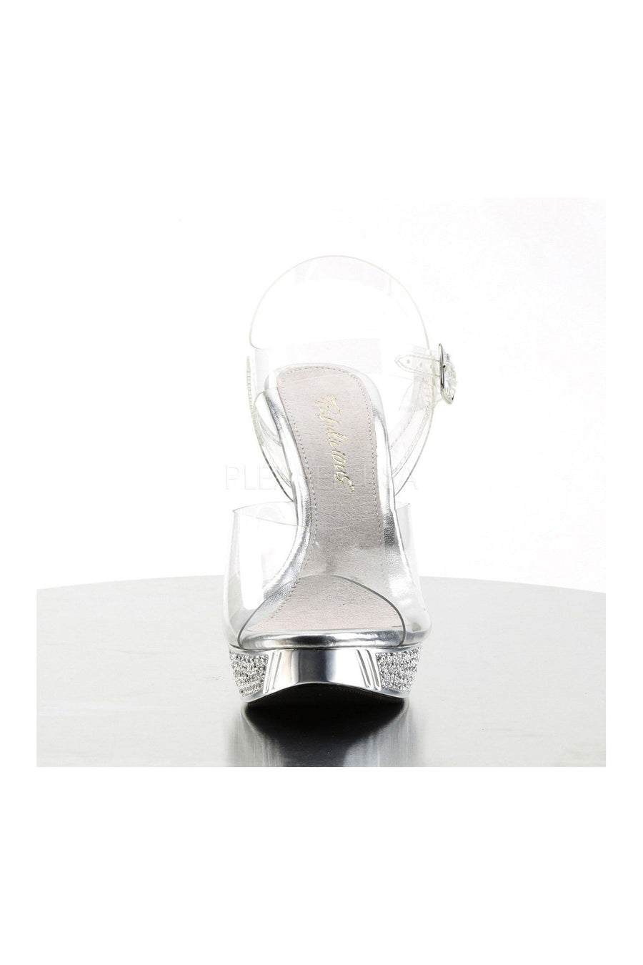 Fabulicious ELEGANT-408 Sandal in Clear Vinyl