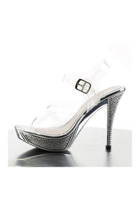 Fabulicious ELEGANT-408 Sandal in Clear Vinyl
