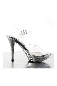 Fabulicious ELEGANT-408 Sandal in Clear Vinyl