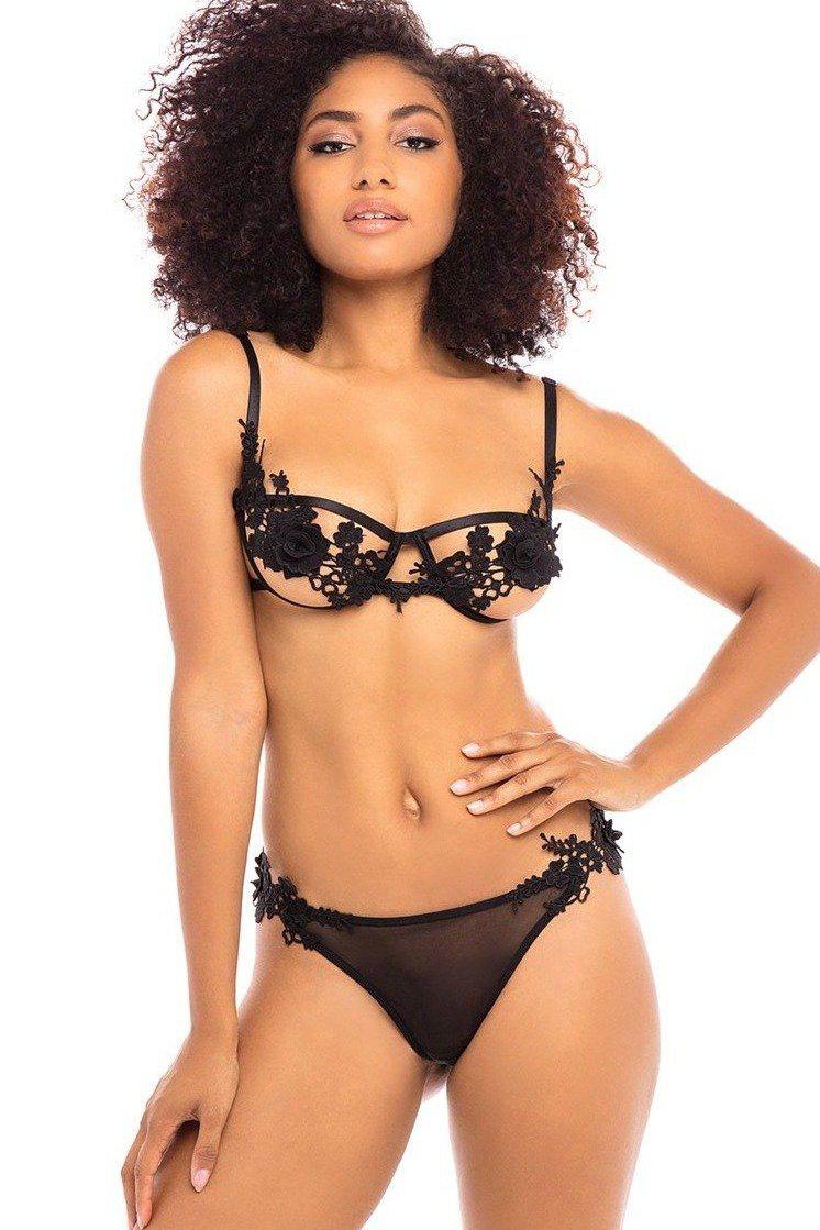 Embriodered 2 Piece Set-Lingerie Sets-Oh La La Cheri-SEXYSHOES.COM