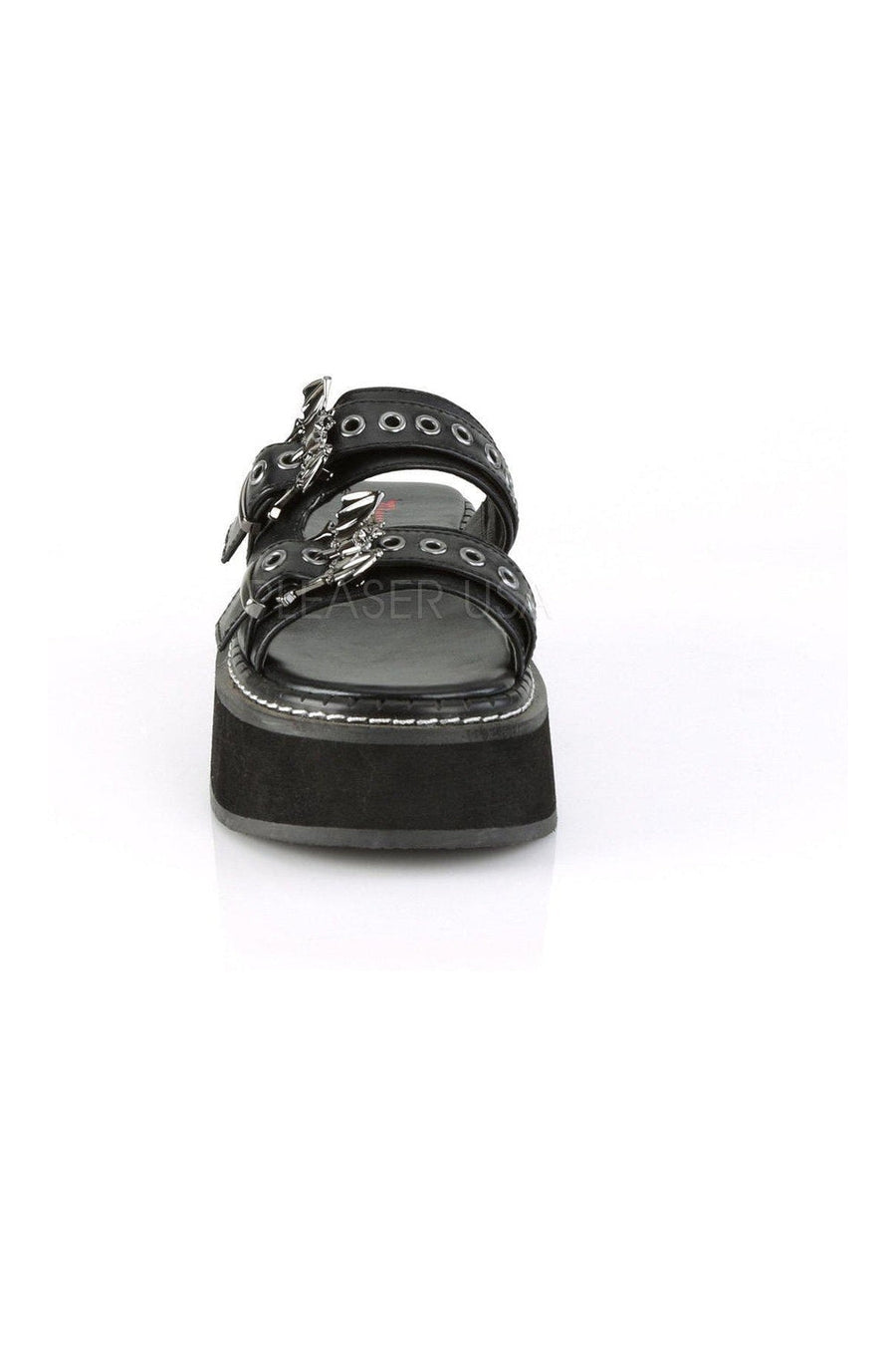Demonia EMILY-100  Sandal in Black Faux Leather