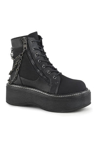 Demonia EMILY-114 Ankle Boot in Black Faux Leather from SexyShoes.com