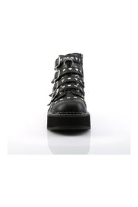 Demonia EMILY-315  Ankle Boot in Black Faux Leather