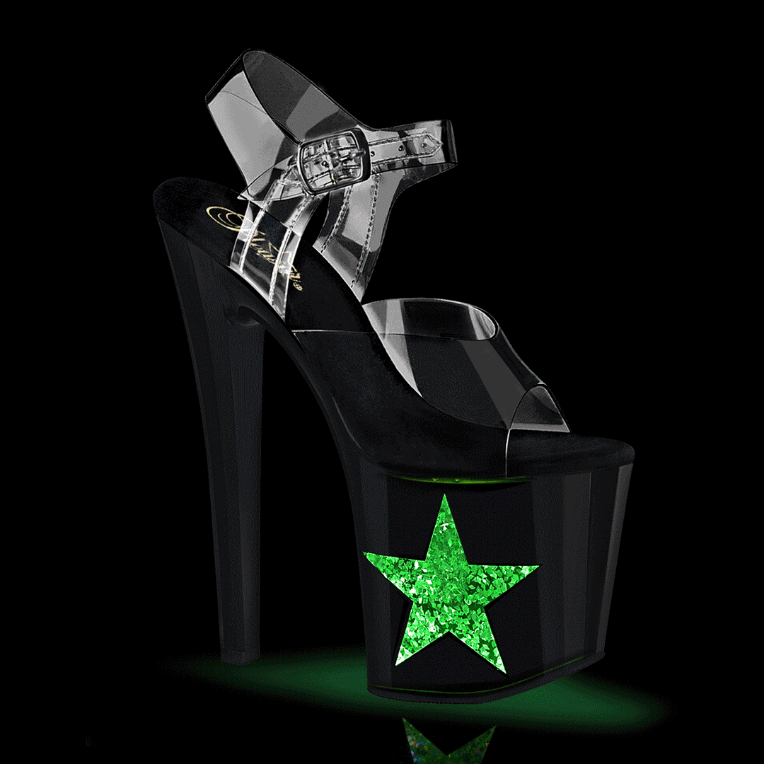 Pleaser Clear Sandals Platform Stripper Shoes | Buy at Sexyshoes.com