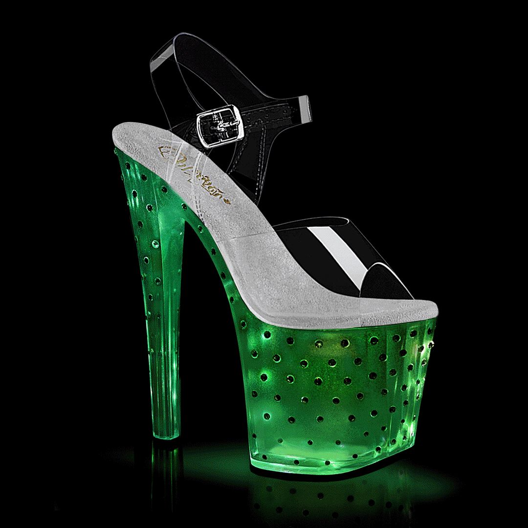 Pleaser Clear Sandals Platform Stripper Shoes | Buy at Sexyshoes.com