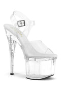 ESTEEM-708 Exotic Sandal | Clear Vinyl