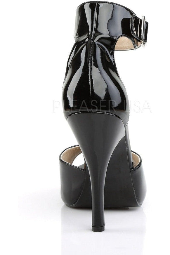 EVE-02 Sandal | Black Patent-Pleaser Pink Label-Sandals-SEXYSHOES.COM