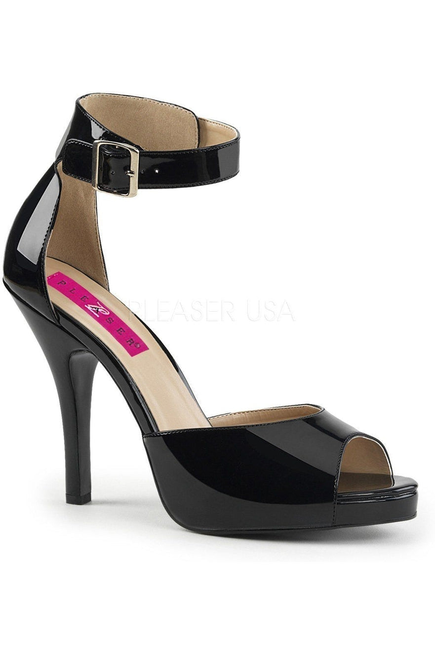 EVE-02 Sandal | Black Patent-Pleaser Pink Label-Black-Sandals-SEXYSHOES.COM