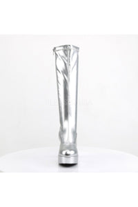Funtasma EXOTICA-2000 Go Go Boot in Silver Patent