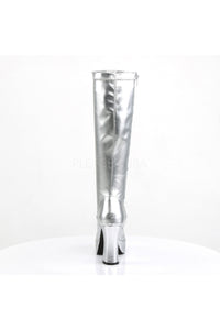 Funtasma EXOTICA-2000 Go Go Boot in Silver Patent