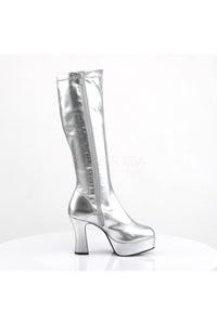 Funtasma EXOTICA-2000 Go Go Boot in Silver Patent