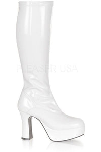 Funtasma EXOTICA-2000 Go Go Boot in White Patent from SexyShoes.com