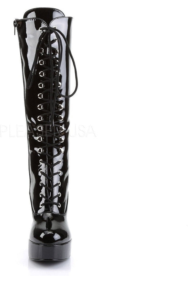 EXOTICA-2020 Knee Boot | Black Patent-Funtasma-Knee Boots-SEXYSHOES.COM