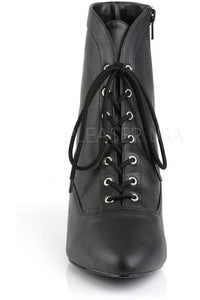 Pleaser Pink Label FAB-1005 Ankle Boot in Black Faux Leather