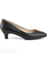 Pleaser Pink Label FAB-420 Pump in Black Faux Leather