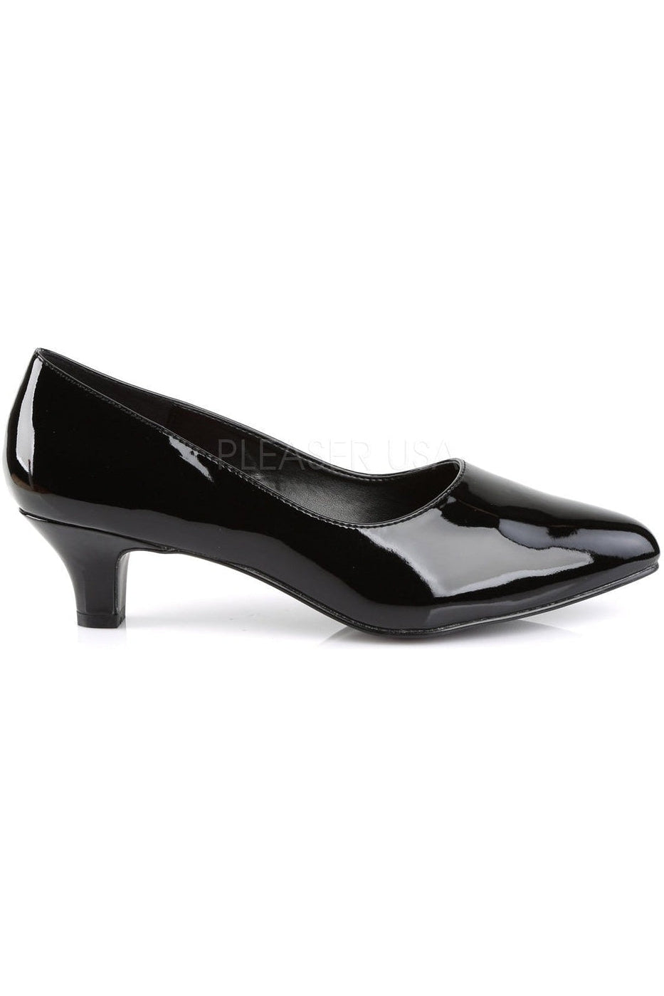 FAB-420 Pump | Black Patent-Pleaser Pink Label-Pumps-SEXYSHOES.COM