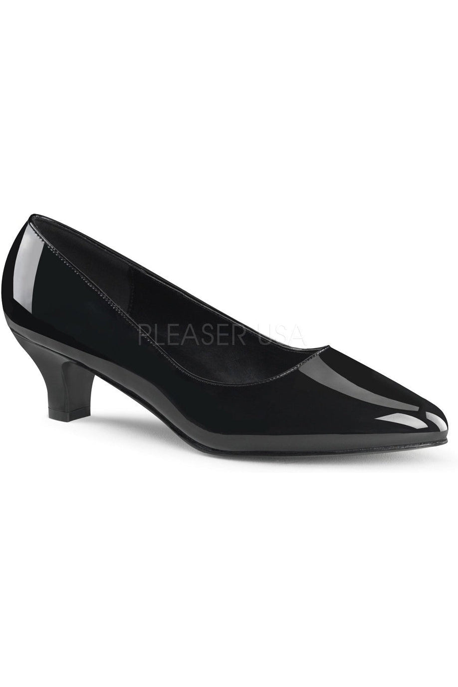 Pleaser Pink Label FAB-420 Pump in Black Patent from SexyShoes.com