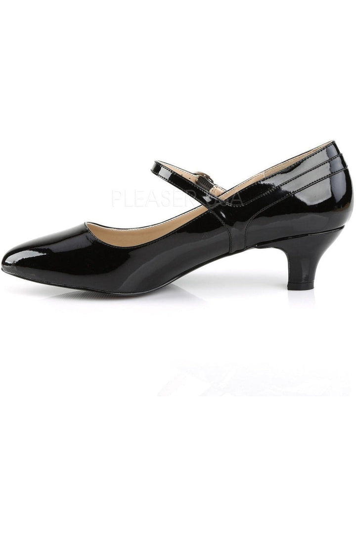 FAB-425 Pump | Black Patent-Pleaser Pink Label-Mary Janes-SEXYSHOES.COM