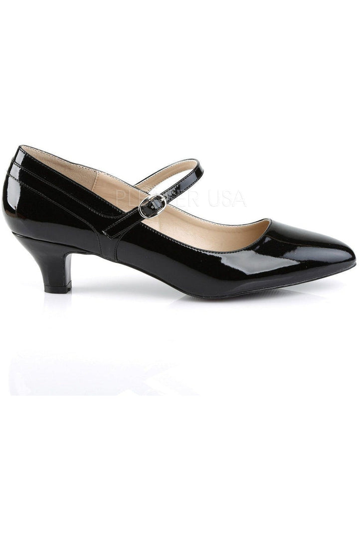 FAB-425 Pump | Black Patent-Pleaser Pink Label-Mary Janes-SEXYSHOES.COM