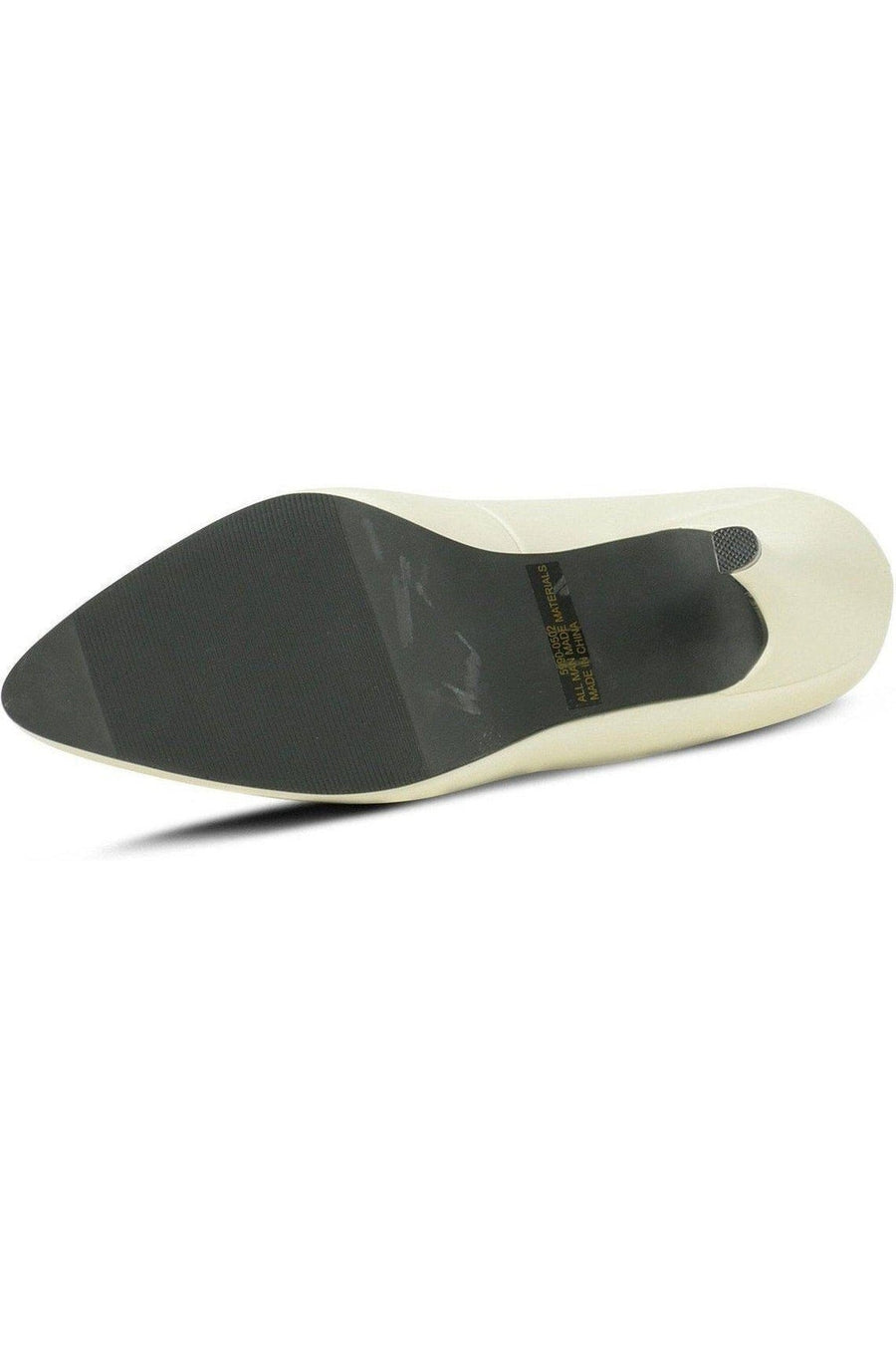 Sexyshoes Brand Fashionable Pump in Bone Faux Leather