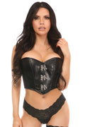 Faux Leather Bustier with Clasp