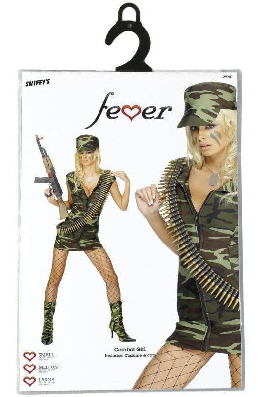 Fever Combat Girl Costume | Camouflage-Fever-Military Costumes-SEXYSHOES.COM