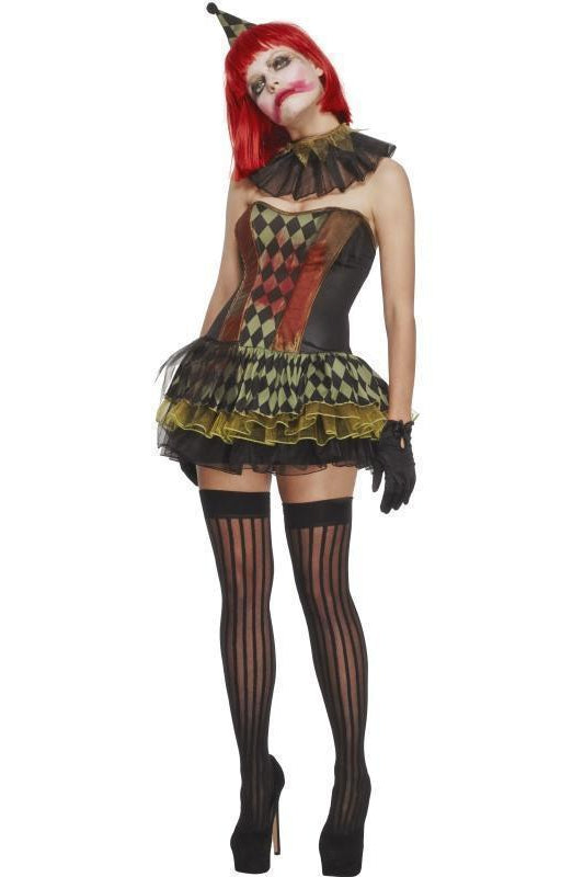 Fever Creepy Zombie Clown | Black-Fever-Black-Zombie Costumes-SEXYSHOES.COM