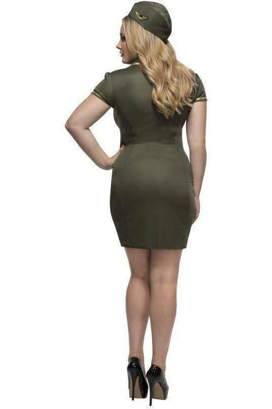 Fever Curves Army Costume | Khaki-Fever-Tan-Military Costumes-SEXYSHOES.COM
