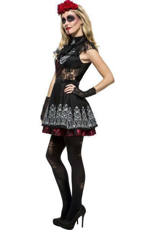 Fever Day of the Dead Costume | Black-Fever-Zombie Costumes-SEXYSHOES.COM