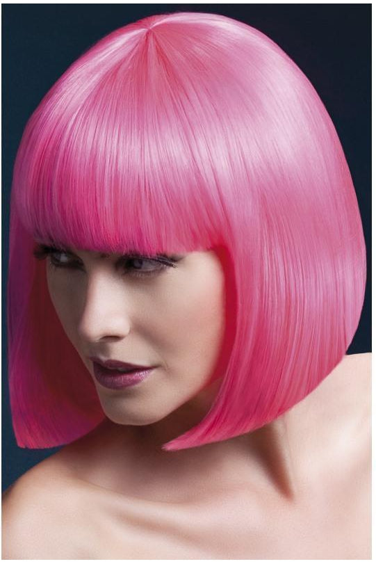 Fever Elise Wig | Neon Pink-Fever-Neon Pink-Wigs-SEXYSHOES.COM