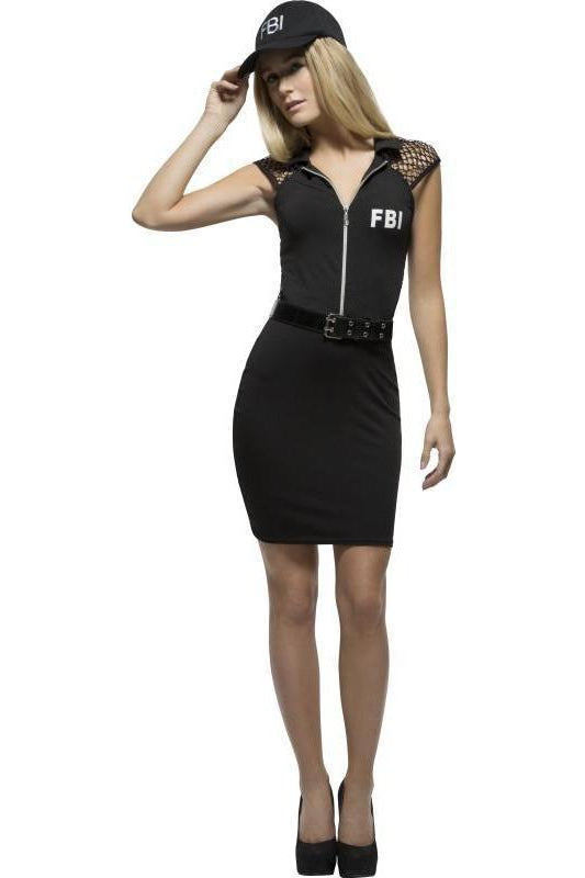 Fever FBI Costume | Black-Fever-Black-Cop Costumes-SEXYSHOES.COM