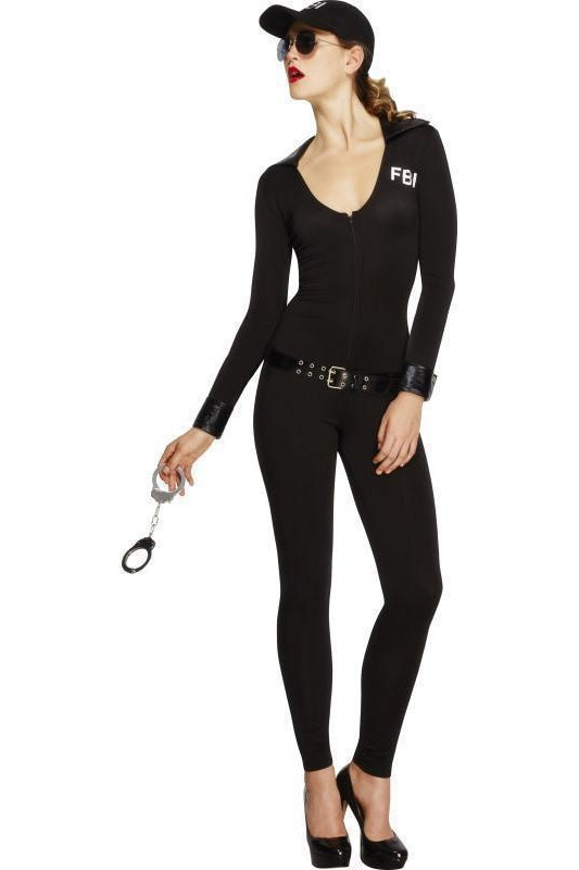 Fever FBI Flirt Costume | Black-Fever-Black-Cop Costumes-SEXYSHOES.COM