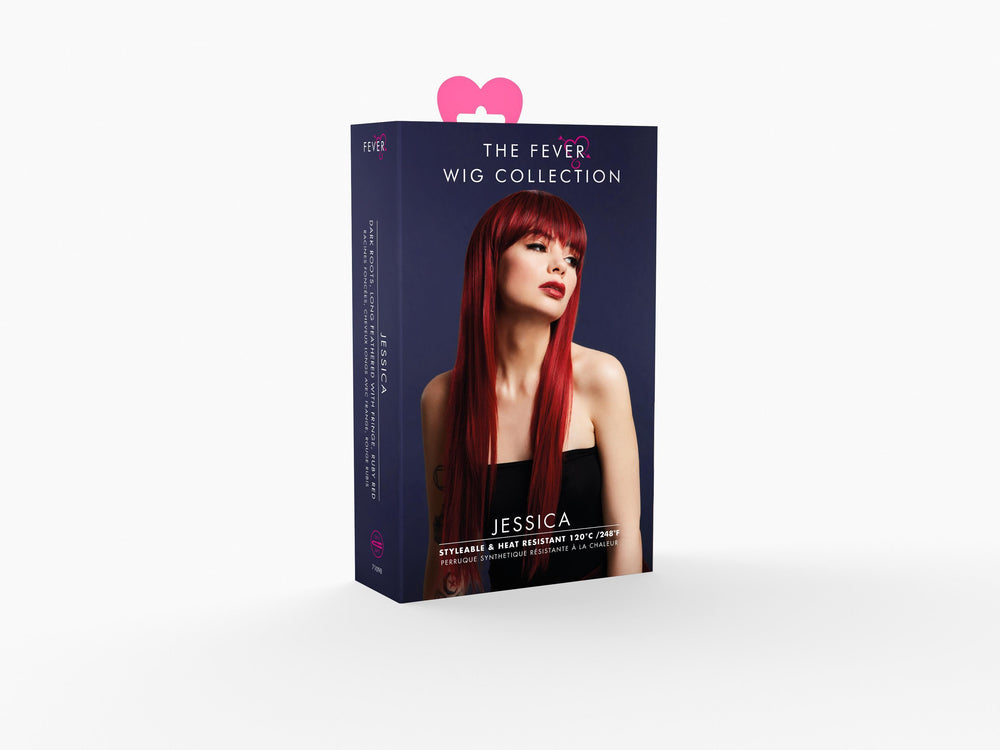 Fever Jessica Wig | Ruby Red-Wigs-Fever-Red-O/S-SEXYSHOES.COM