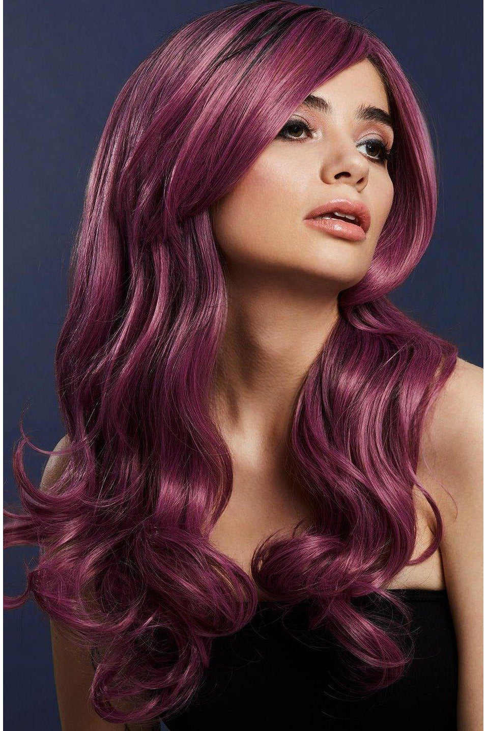 Fever Khloe Wig | Mauve-Wigs-Fever-Purple-O/S-SEXYSHOES.COM