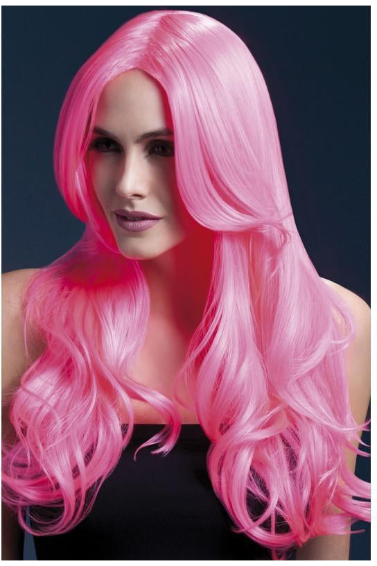 Fever Khloe Wig | Neon Pink-Fever-Neon Pink-Wigs-SEXYSHOES.COM