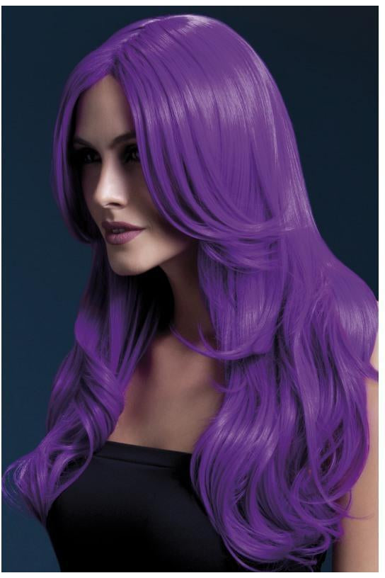 Fever Khloe Wig | Neon Purple-Fever-Neon Purple-Wigs-SEXYSHOES.COM