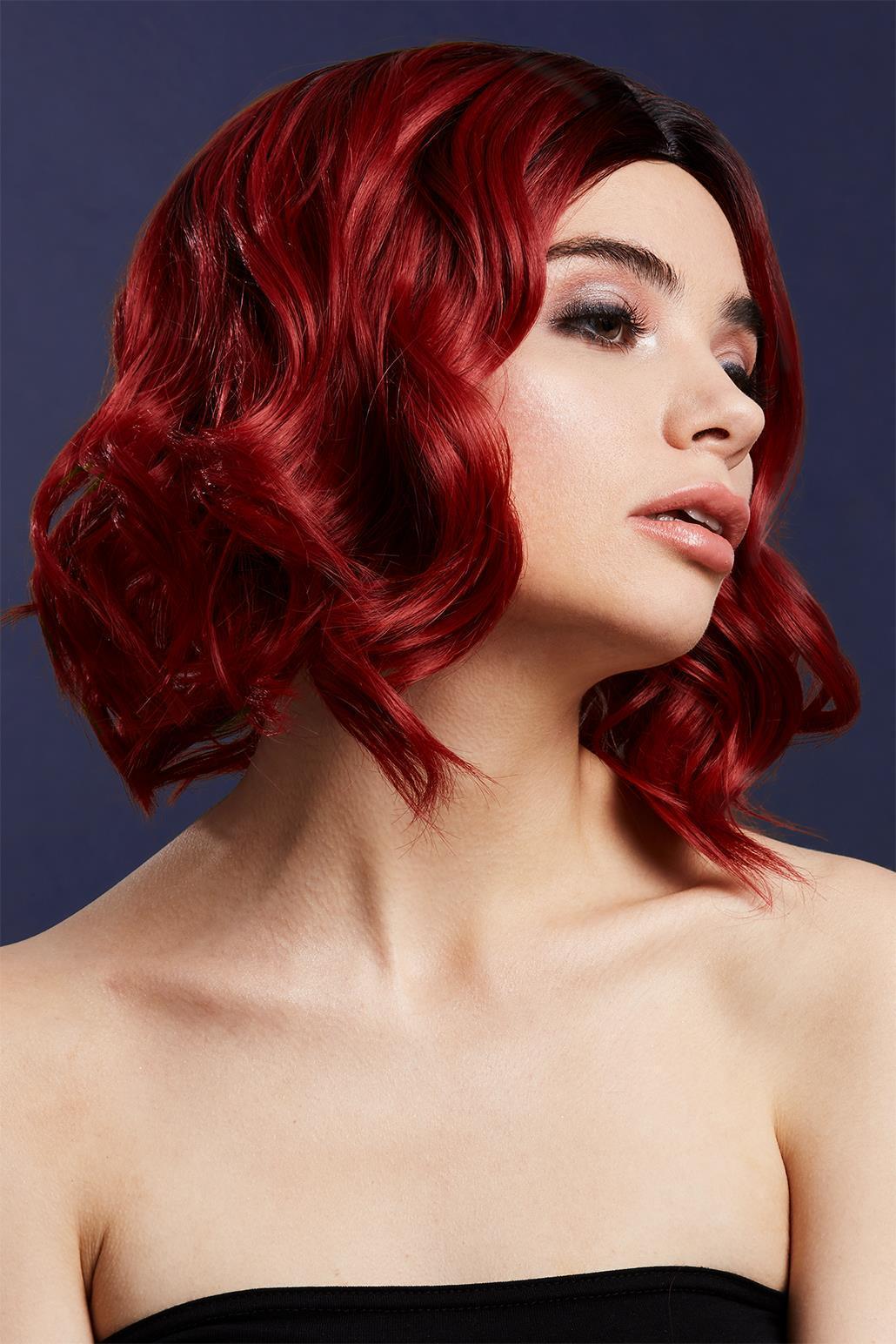 Fever Kourtney Wig | Ruby Red-Wigs-Fever-Red-O/S-SEXYSHOES.COM