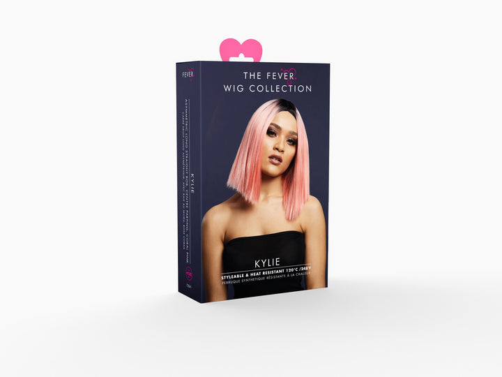 Fever Kylie Wig | Coral Pink-Wigs-Fever-Pink-O/S-SEXYSHOES.COM
