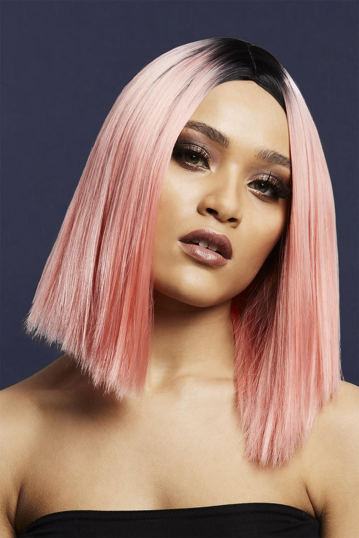 Fever Kylie Wig | Coral Pink-Wigs-Fever-Pink-O/S-SEXYSHOES.COM