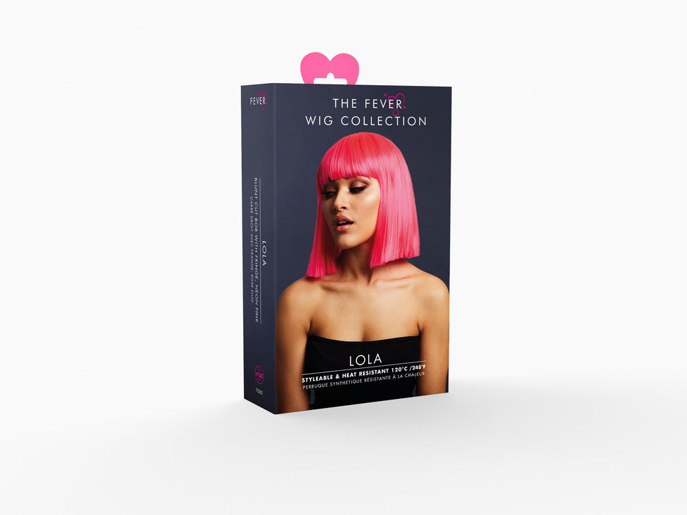 Fever Lola Wig | Neon Pink-Wigs-Fever-Fuchsia-O/S-SEXYSHOES.COM
