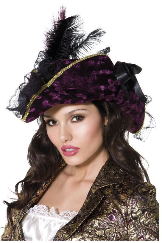 Fever Marauding Pirate Hat | Purple-Fever-Purple-Costume Hats-SEXYSHOES.COM