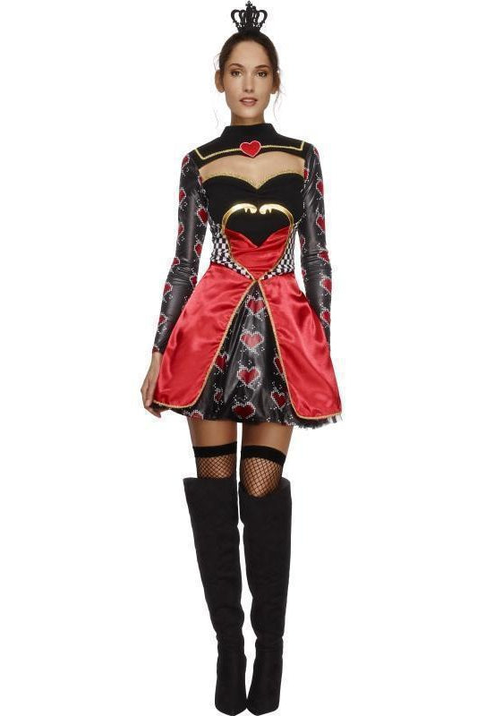 Fever Queen Of Hearts Costume | Black-Fever-Black-Fairytale Costumes-SEXYSHOES.COM
