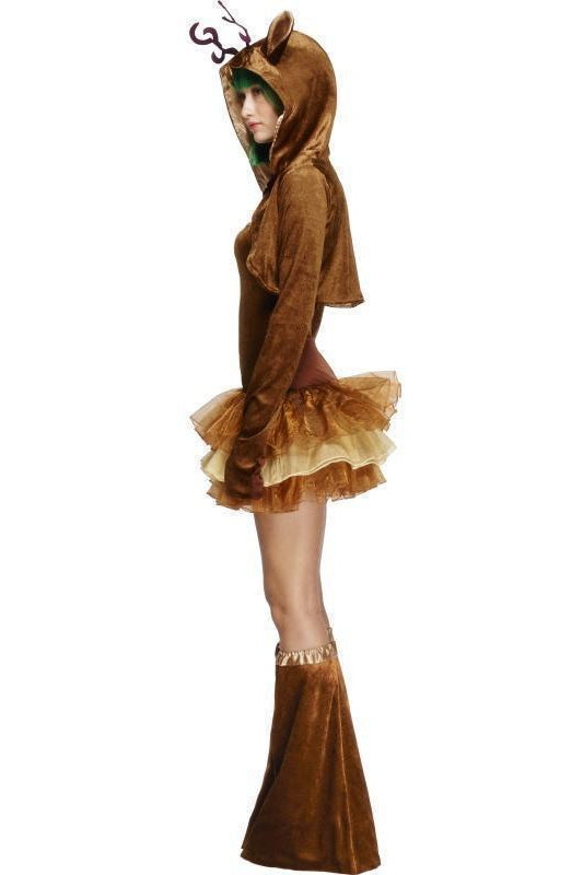 Fever Reindeer Costume Tutu Dress | Brown-Fever-Holiday Costumes-SEXYSHOES.COM