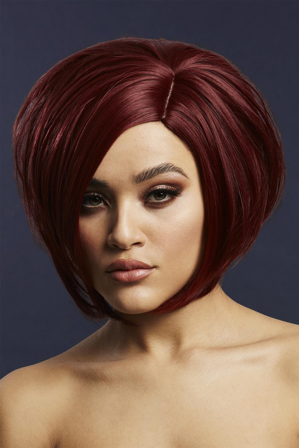 Fever Savanna Wig | Deep Red-Wigs-Fever-Red-O/S-SEXYSHOES.COM